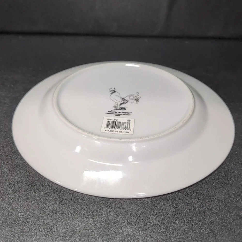 Sharon‎ Neuhaus Fruit Cocktail Luncheon Plate, Vintage Poultry In Motion Series